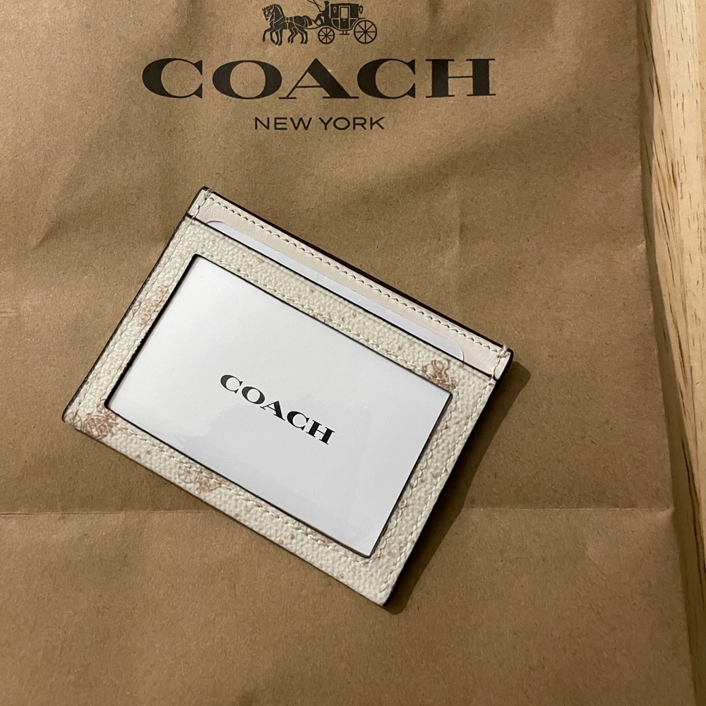 Coach chalk card holder